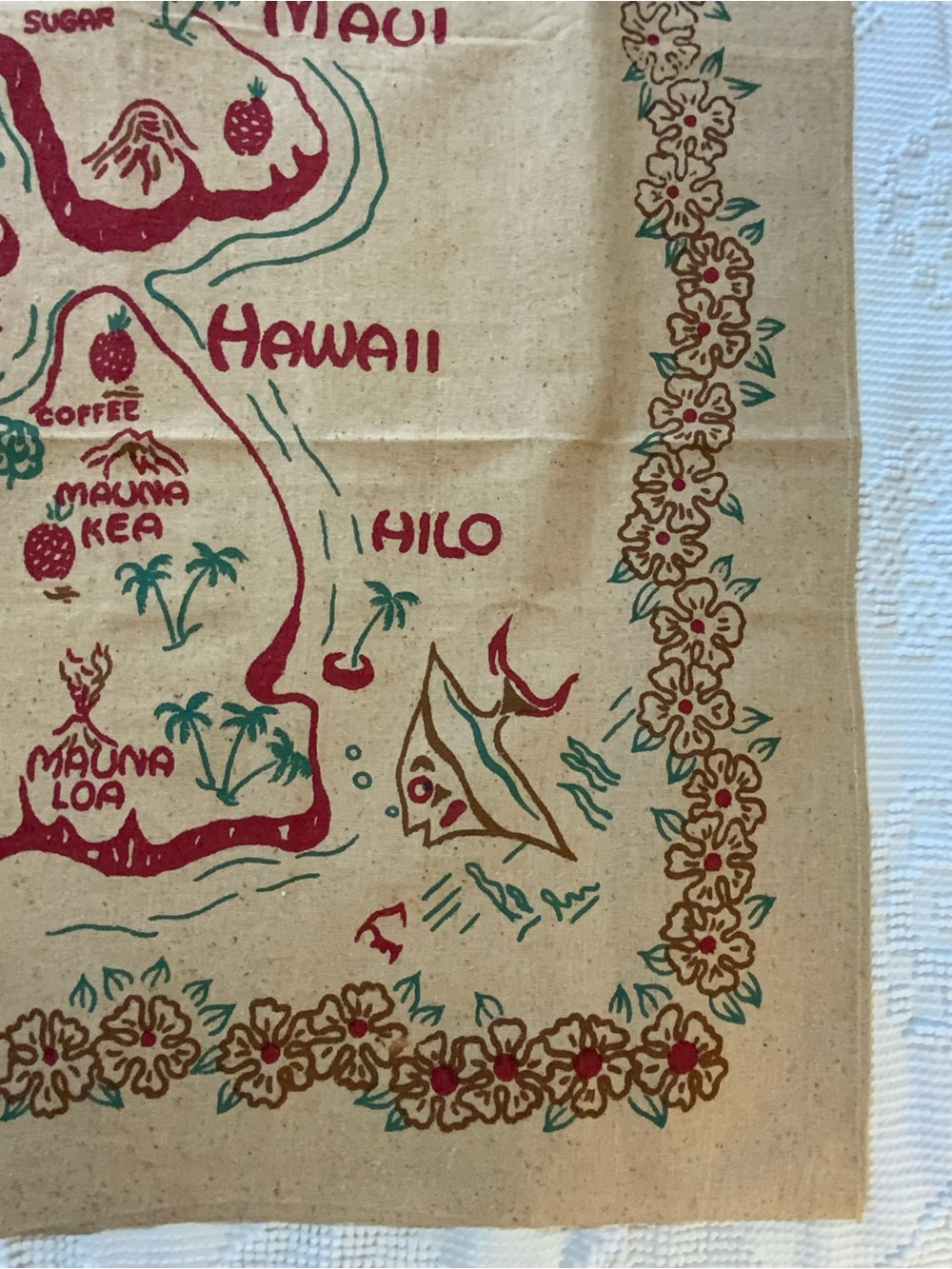 1940-50’s ‘Hawaii Paradise of the Pacific”Mint NOS
Tablecloth Rare - Picture 5 of 11